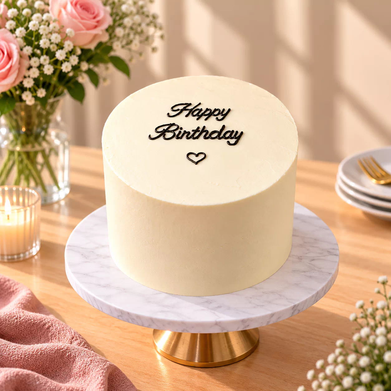 Affordable Minimalist Cake