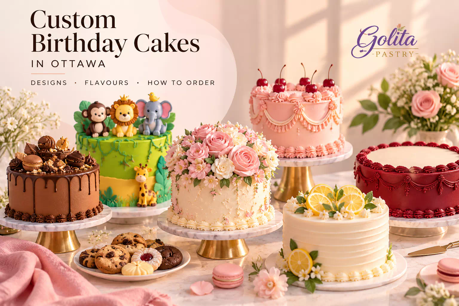 Custom Birthday Cakes in Ottawa: Designs and Flavours